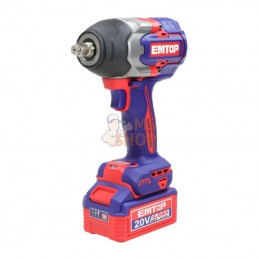 Clé à chocs 1/2" 850 Nm, batterie 20 V - P20S | EMTOP