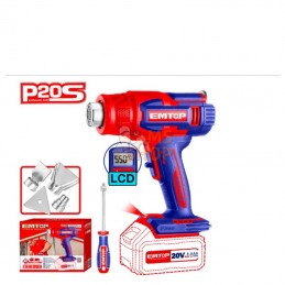 PISTOLET THERMIQUE EMTOP 20V (COMPREND 3 BUSES ET UN GRATTOIR) | EMTOP - EHGN20031