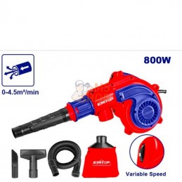 Aspirateur 800 W, débit d’air de 0 a 4,5 m3/min | EMTOP - EABR8003