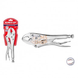 PINCE-ÉTAU COURBÉE 10" CR-V | EMTOP - ELPRCJ1001 - MSSHOP.FR