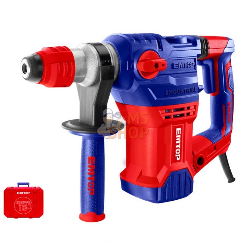 MARTEAU À PERCUSSION 1500W 5,5J (TYPE SDS PLUS - 3 MÈCHES 2 CISEAUX - AVEC ÉTUI) | EMTOP - ERHRP1502