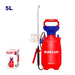 PULVÉRISATEUR 5L 2.5BAR - BUSE MÉTALLIQUE | EMTOP - ESPP30502