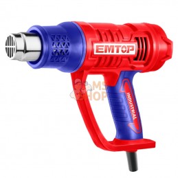 PISTOLET THERMIQUE - DÉCAPANT - 2000W (COMPREND 3 BUSES ET UN GRATTOIR) | EMTOP - EHGN20078