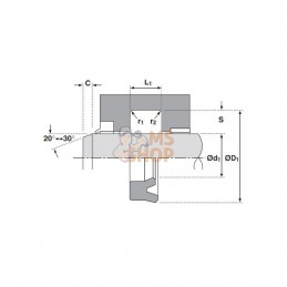 SA607010UN; HALLITE; Joint de tige 60x70x10; pièce detachée