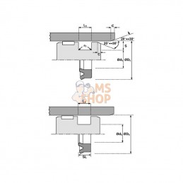 ZA1101008UN; HALLITE; Joint piston110x100x8UN L1=9; pièce detachée