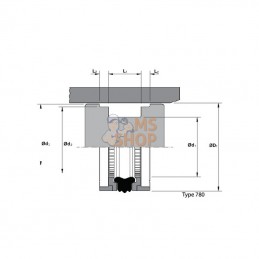 ZA140115254635DBM; HALLITE; Joint pist.140x115x25,4/6,3DBM; pièce detachée