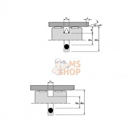 ZAS10084563T764; HALLITE; Joint piston 100x84,5x6,3 T764; pièce detachée