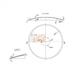 AC496709N; KRAMP; Disque de marquage 350mm; pièce detachée