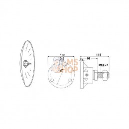 AC496709N; KRAMP; Disque de marquage 350mm; pièce detachée