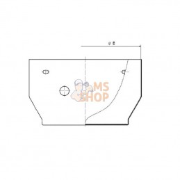 EM918001WGKR; KRAMP; Couvercle de ventilateur; pièce detachée