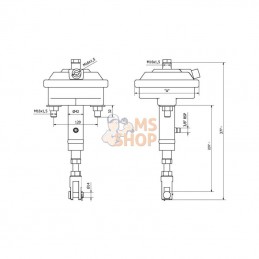 BCDT2430; KRAMP; Cylin. frein dble T24 EPL30/60; pièce detachée