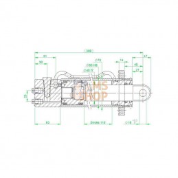 D4060110CWV3; KRAMP; Connecteur universel cylindrique CWV3; pièce detachée