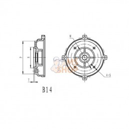 EM9112B14FLAKR; KRAMP; Bride moteur 112-B14; pièce detachée