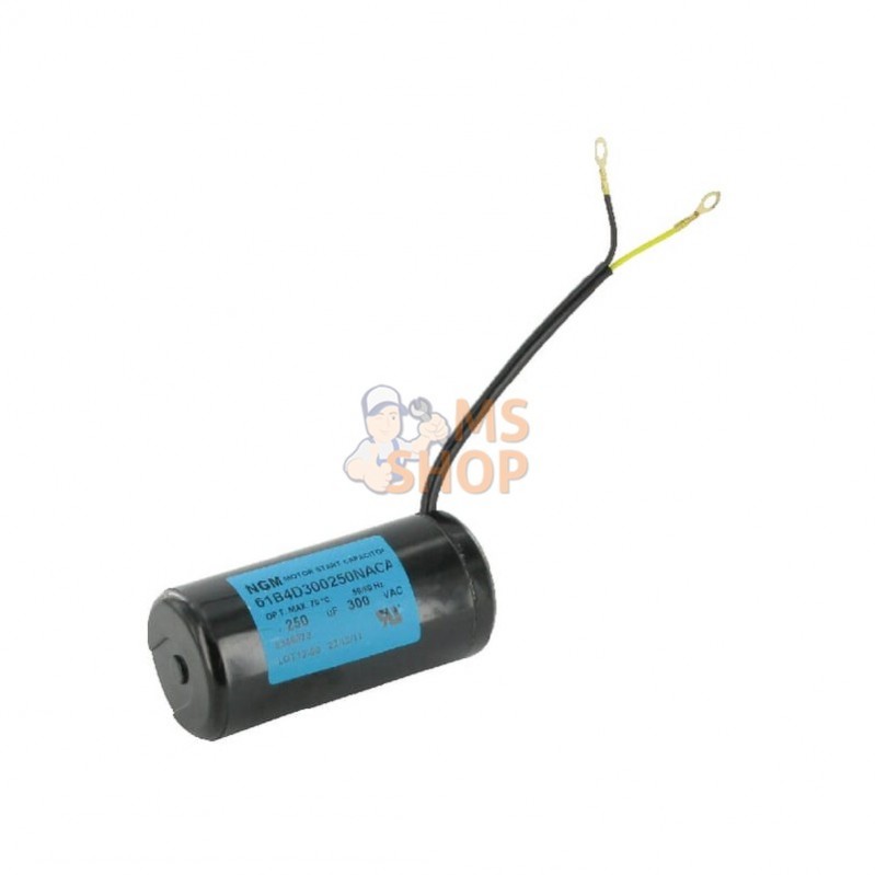 EM9250300V; KRAMP; Condensateur dém. 250µF/300V; pièce detachée