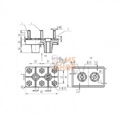 EM911213207WAKR; KRAMP; Barrette de connexion; pièce detachée