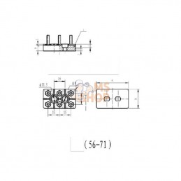 EM956637117WAKR; KRAMP; Barrette de connexion; pièce detachée