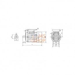 EM63A4B141A0AKR; KRAMP; Moteur électrique 0,12 kW; pièce detachée