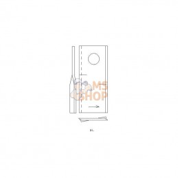 VF16503465KR; KRAMP; Couteau G. p/Deutz-Fahr; pièce detachée