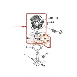 CYLINDRE/PISTON COMPLET...