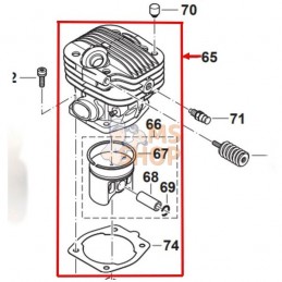 CYLINDRE/PISTON COMPLET |...