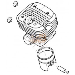CYLINDRE/PISTON COMPLET |...