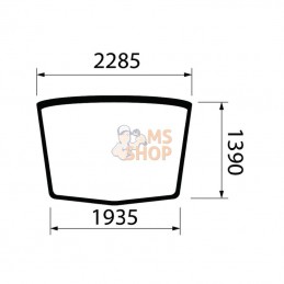 84400385; NEW HOLLAND; Glace; pièce detachée