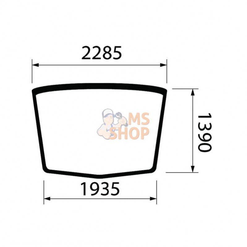 84400385; NEW HOLLAND; Glace; pièce detachée
