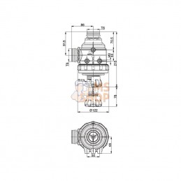 31324E3; ARAG; Filtre aspiration 2" T6 Me. 50; pièce detachée