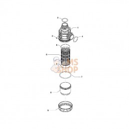 31420E3; ARAG; Filtre d'aspirat. 100-160l T6; pièce detachée