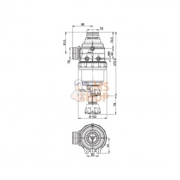 31424E3; ARAG; Filtre d'aspirat. 100-160l T6; pièce detachée
