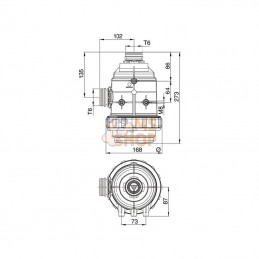 31620E3; ARAG; Filtre d'aspirat. 160-220l T6; pièce detachée