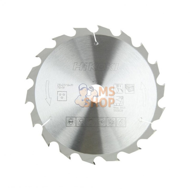 752485; HIKOKI; Lame de scie circulaire 190x20 T48; pièce detachée 752485; HIKOKI; Lame de scie circulaire 190x20 T48; pièce detachée
