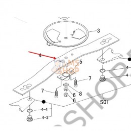 SUPPORT DE COUTEAU CMX227...