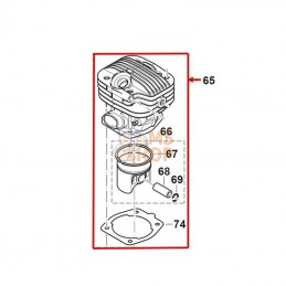 CYLINDRE/PISTON CPL | MAKITA