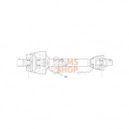 EUCVAW361210; WEASLER; Cardan grand angle AW36 1210; pièce detachée