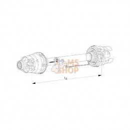 WWZ23801010; WALTERSCHEID; Cardan SD 15 grand-angle; pièce detachée