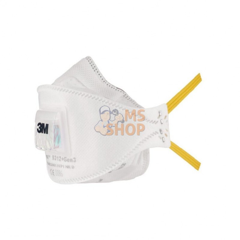 7100138358; 3M; Masque filtrant 9312+Gen3 Petit pack (5x); pièce detachée 7100138358; 3M; Masque filtrant 9312+Gen3 Petit pack (5x); pièce detachée