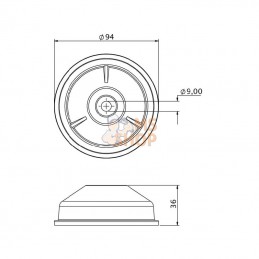 3144478R1N; KRAMP; Jauge boule à carburant verre; pièce detachée