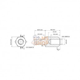 818017M1N; KRAMP; Boulon de roue; pièce detachée