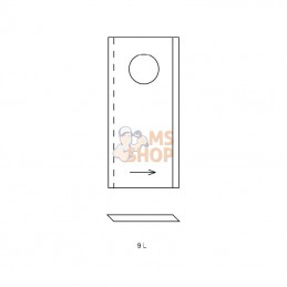 VF16503658KR; KRAMP; Jeu de 25 couteaux G. p/Deutz-Fahr; pièce detachée
