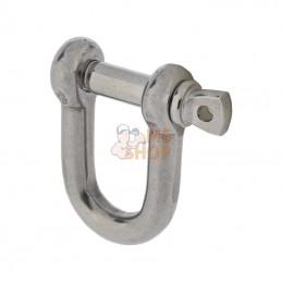 DS06RVS; KRAMP; Manille en D 6 mm inox A4; pièce detachée