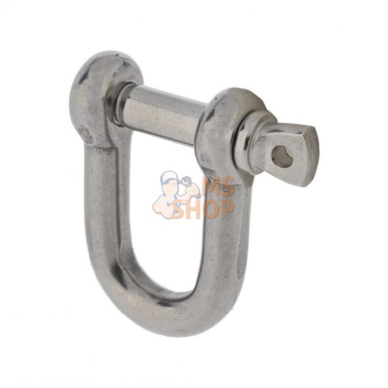 DS06RVS; KRAMP; Manille en D 6 mm inox A4; pièce detachée DS06RVS; KRAMP; Manille en D 6 mm inox A4; pièce detachée