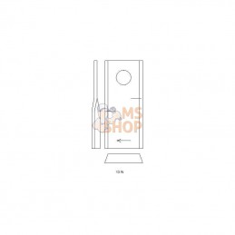 0001042670KR; KRAMP; Couteau D. p/PZ; pièce detachée