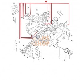 CARTER MOTEUR HUSQVARNA 372...