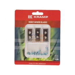 FGP470004; KRAMP; Lame de robot pour Worx 9pcs; pièce detachée