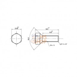 4959684N; KRAMP; Boulon de roue; pièce detachée