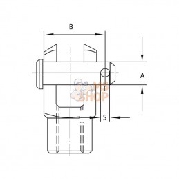 143412H1135295; KRAMP; Goupille fendue 12h11x35x29,5; pièce detachée