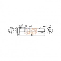 3141586R2N; KRAMP; Boulon de roue; pièce detachée