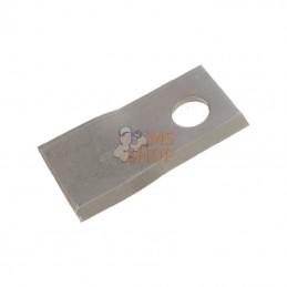 001466902KR; KRAMP; Jeu de 25 couteaux de faucheuse gauche 96 x 48 x 4mm alésage Ø 19mm Kramp; pièce detachée