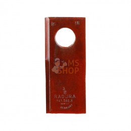 001473025KR; KRAMP; Couteau de faucheuse droite 94 x 40 x 3mm alésage Ø 19mm Kramp; pièce detachée